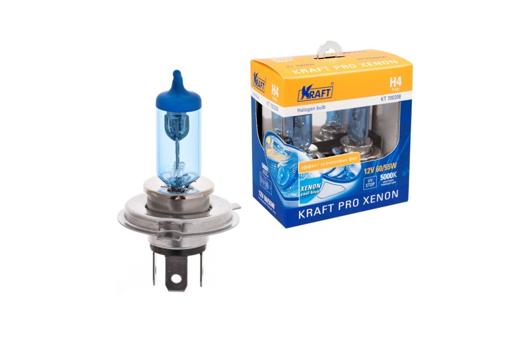 Лампа H4 KRAFT KT700208 5000К (кт 2шт.)