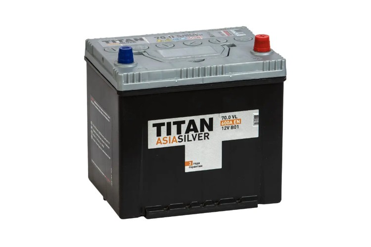 Аккумулятор TITAN Asia Silver 70 (+) (0838)