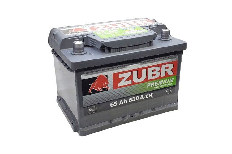 Аккумулятор ZUBR Premium 65 (+) (0173)