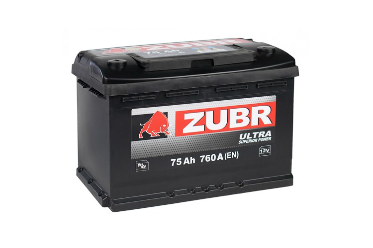 Аккумулятор ZUBR ULTRA 75 (+) (1052)