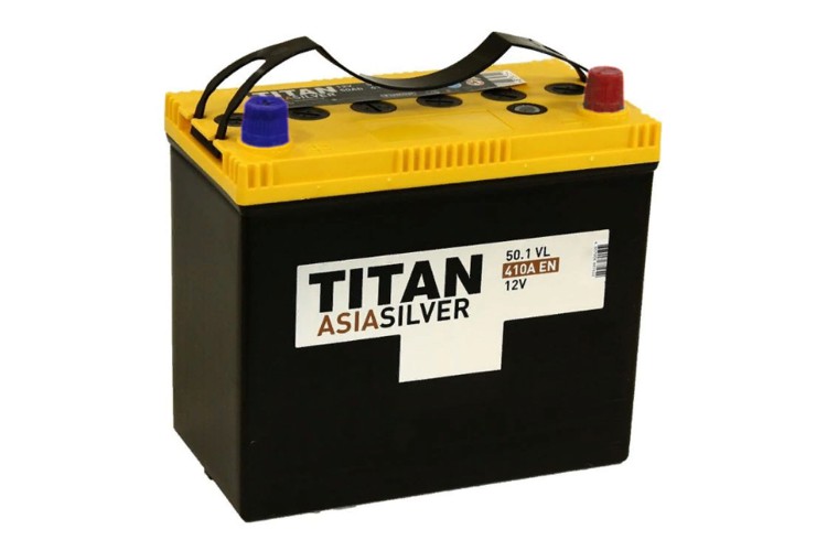 Аккумулятор TITAN Asia Silver 50.1 (-) (0541)