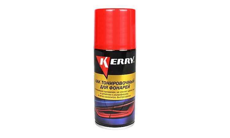 Лак для тонировки фар KERRY KR9632 210мл. (красный) (12шт) / Фара тонировкасына арналған лак KERRY KR9632 (қызыл) 210мл.