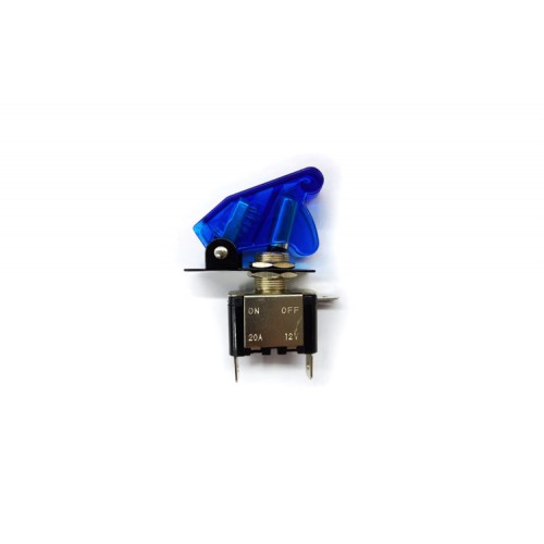 Тумблер с защитной крышкой и подсветкой VA 62936616 (20A 12V) (синий)