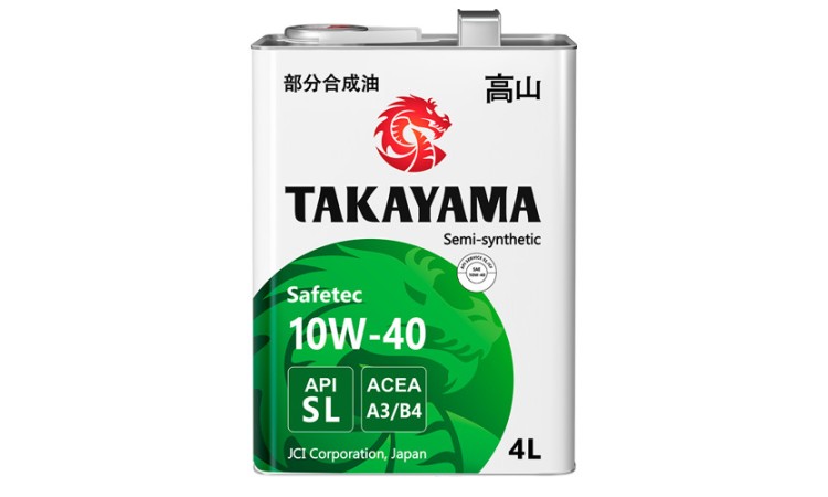 Масло моторное TAKAYAMA Safetec 10w40 4л. (SL, A3/B4)