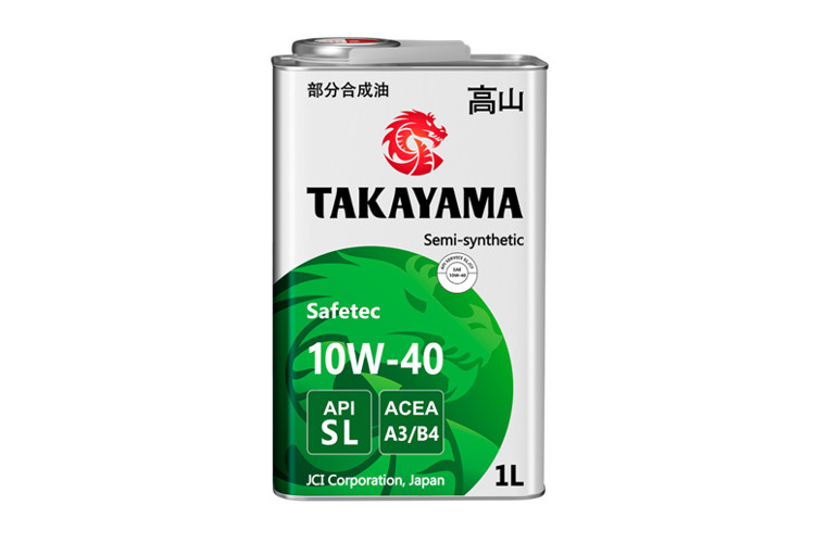 Масло моторное TAKAYAMA Safetec 10w40 1л. (SL, A3/B4)