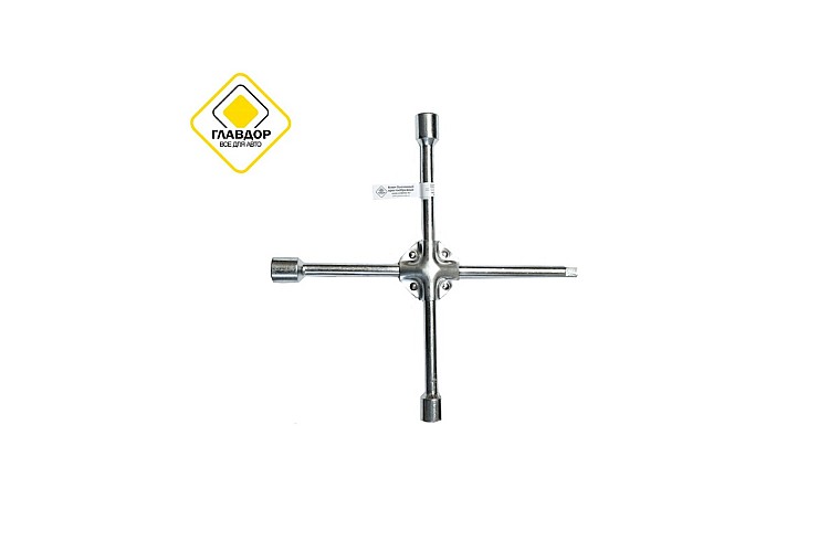 Ключ баллонный ГЛАВДОР GL-312 крестообразный. усиленный 17х19х21мм х 1/2" /20