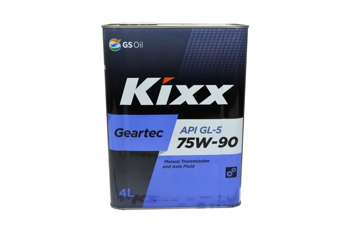 Масло трансмиссионное KIXX 75w90 GL5 4л.