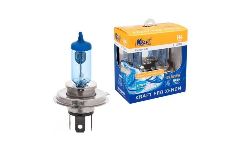Лампа H4 KRAFT KT700208 5000К (кт 2шт.)