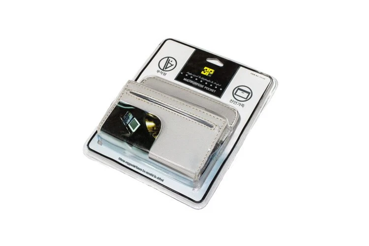 Карман визитница НИКОЛЬ 118365 экокожа серая