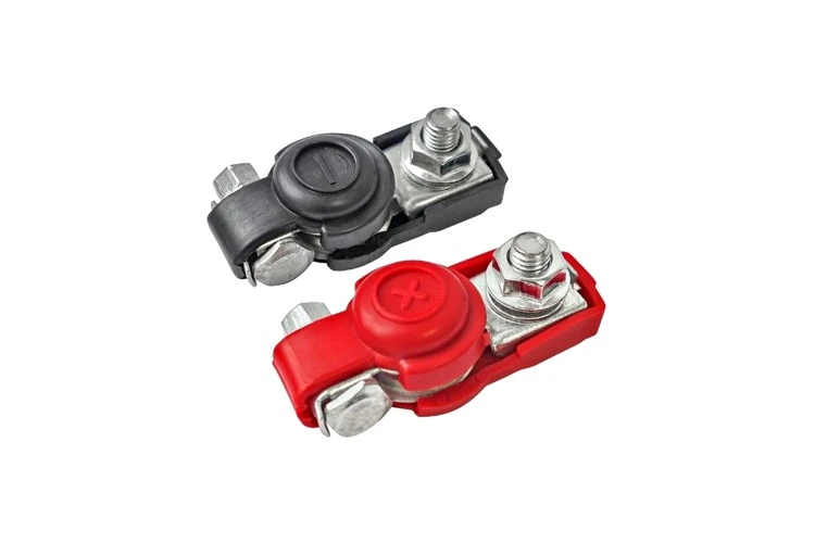 Клеммы АКБ НИКОЛЬ 173237 + - стальные №1 (крепление 1болт)