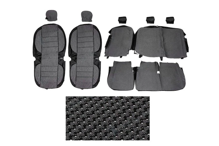 Чехлы модельные НИКОЛЬ 112824 Lada Largus 5мест жаккард серый зигзаг / Модельдік қақпақтар (5 орындық жақкарды сұр түсті зигзаг)