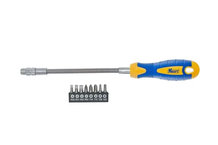 Набор KRAFT KT700469 (гибкая отверточная рукоятка со вставками 9 предметов)