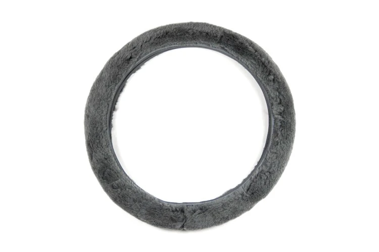 Оплетка руля PD 006133 (серая искуств мех)