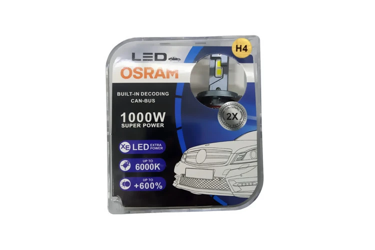 Лампа H4 OSRAM LED 73141130 1000W (комплект 2шт.)