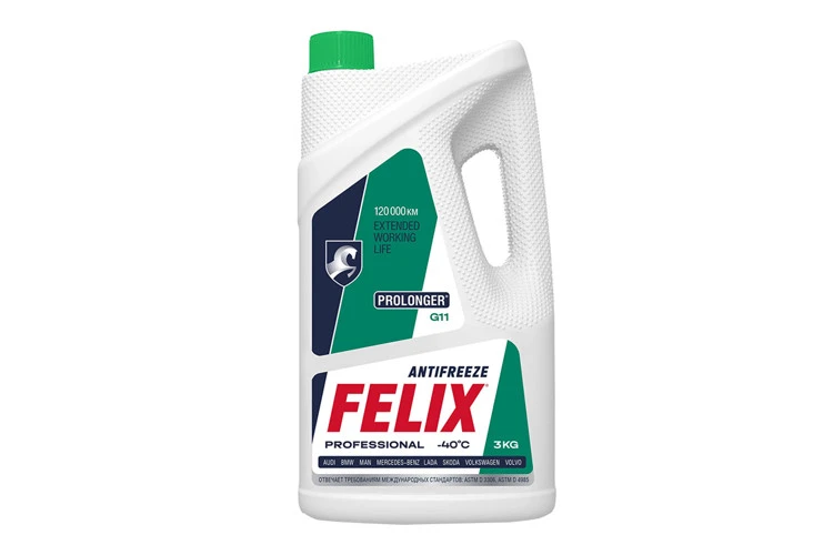 Антифриз FELIX зеленый 3кг. (Prolonger) (4шт)