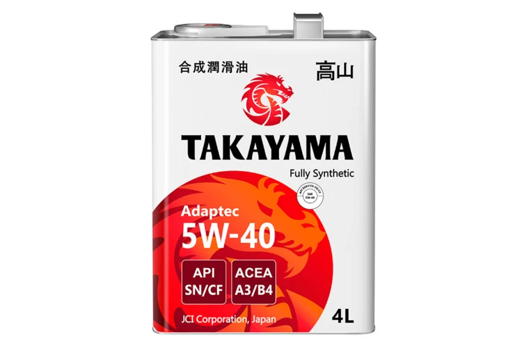 Масло моторное TAKAYAMA Adaptec 5w40 4л. (SN/CF, A3 B4)