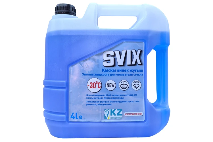 Стеклоомывающая жидкость SVIX (зимняя -30) 4л. (48317) / Әйнекті жууға арналған сұйықтық