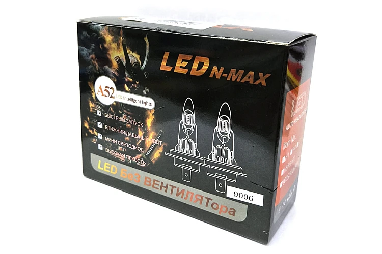 Лампа LED HB4 N-MAX NM9006HB4 (комплект 2шт.) (без вентилятора)