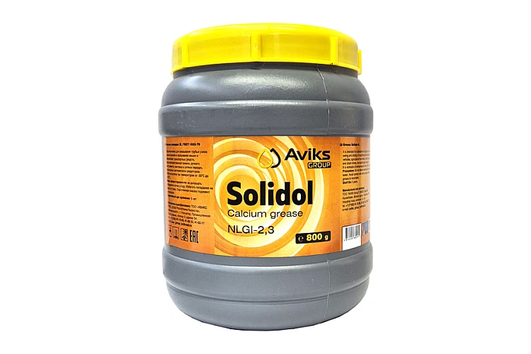 Смазка AVIKS Солидол 800гр. (банка) (12шт) / Майлау майы