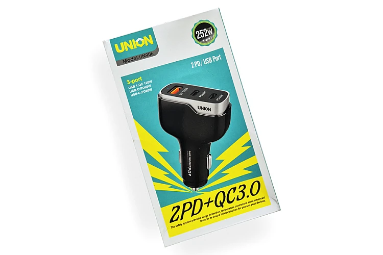 Зарядное устройство UNION UN906 (USB, 2PD) / Зарядтау құрылғысы