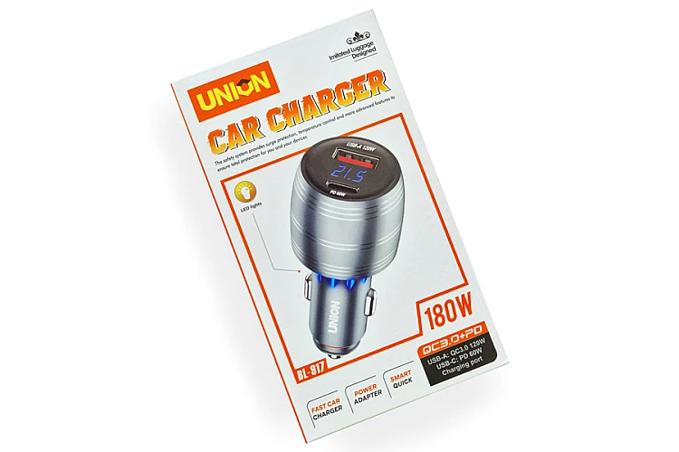 Зарядное устройство UNION BL917 (USB, PD) / Зарядтау құрылғысы