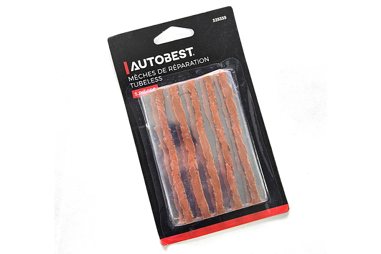 Жгуты для ремонта бескамерных шин AUTOBEST 325335 (1 пластина, 5 жгутов) / Түтіксіз шиналарды жөндеуге арналған белдіктер
