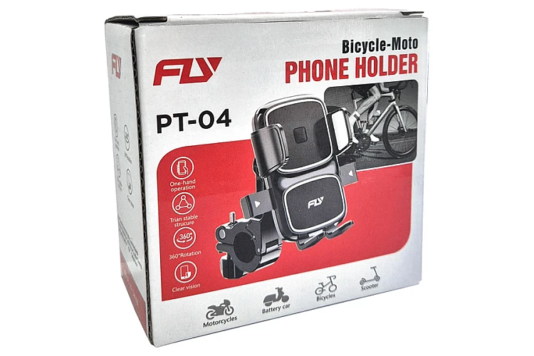 Держатель мобильного телефона FLY PT04 (вело) / Ұялы телефон ұстаушысы (велосипедке арналған)