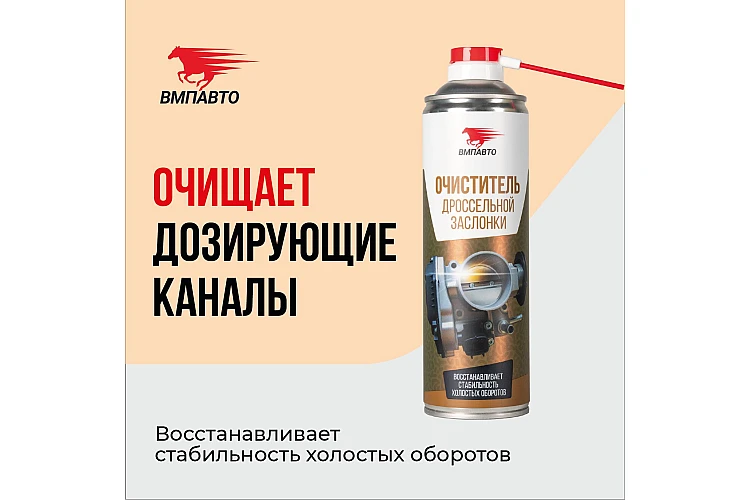 Очиститель дроссельной заслонки VMPAUTO 650мл. (12шт) 8417 / Дроссель жапқышының тазартқышы